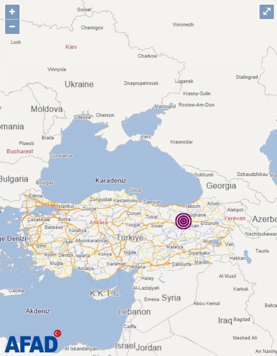 Erzincan'da 4,2 büyüklüğünde deprem