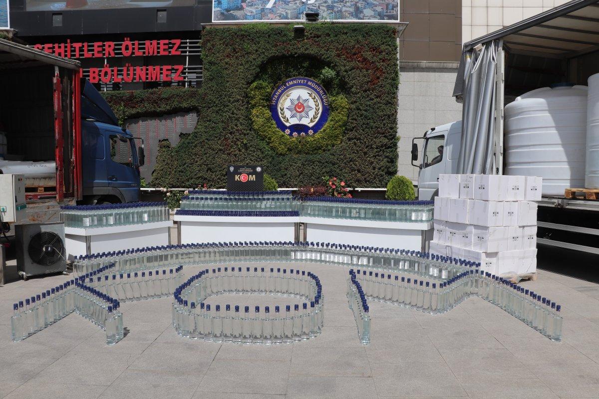 Pendik'te sahte alkol üretenlere operasyon