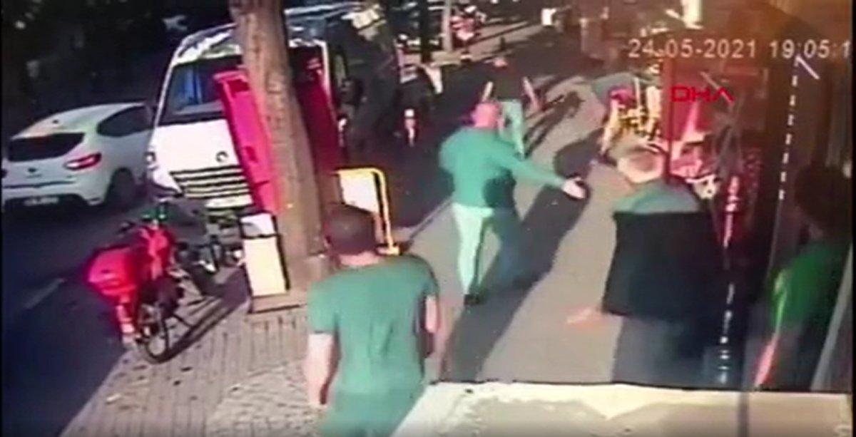 İstanbul’da, kendisine saldıran adamı piknik tüpü ile darbetti