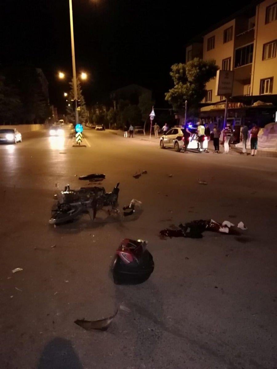 Konya'da elektrikli bisiklet sürücüsünün hayatını kaybettiği kaza