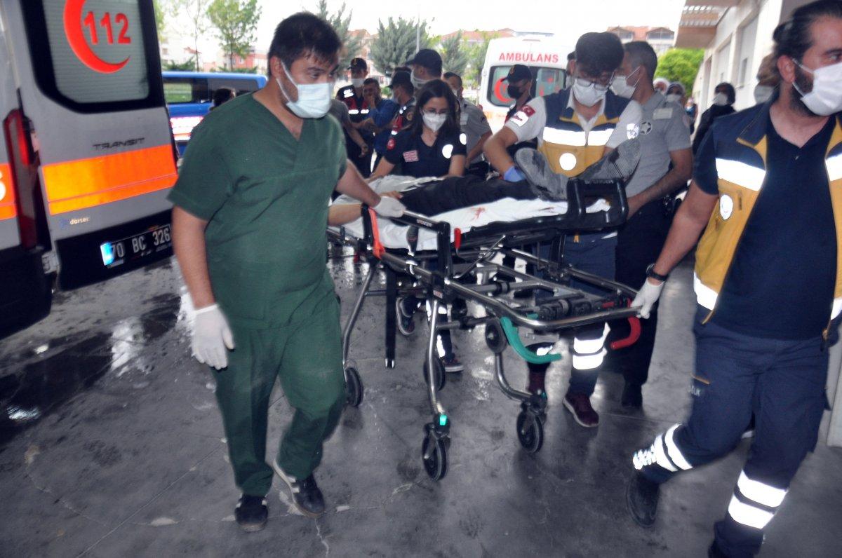 Karaman'da tartışma sırasında hem kendini, hem eşini vurdu
