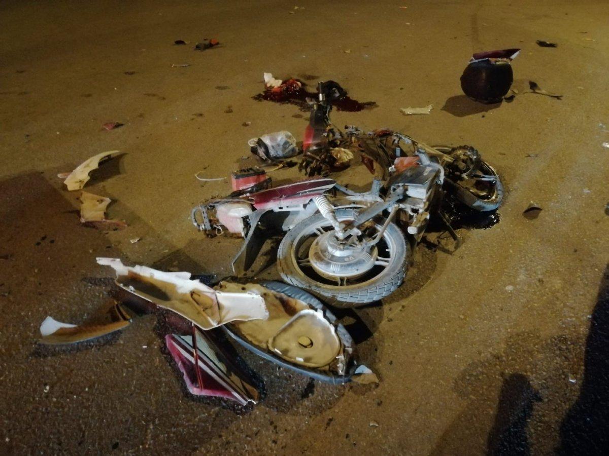 Konya'da elektrikli bisiklet sürücüsünün hayatını kaybettiği kaza