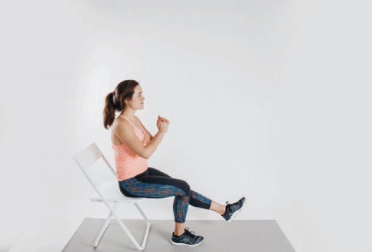 Otururken yapabileceğiniz 8 kolay egzersiz
