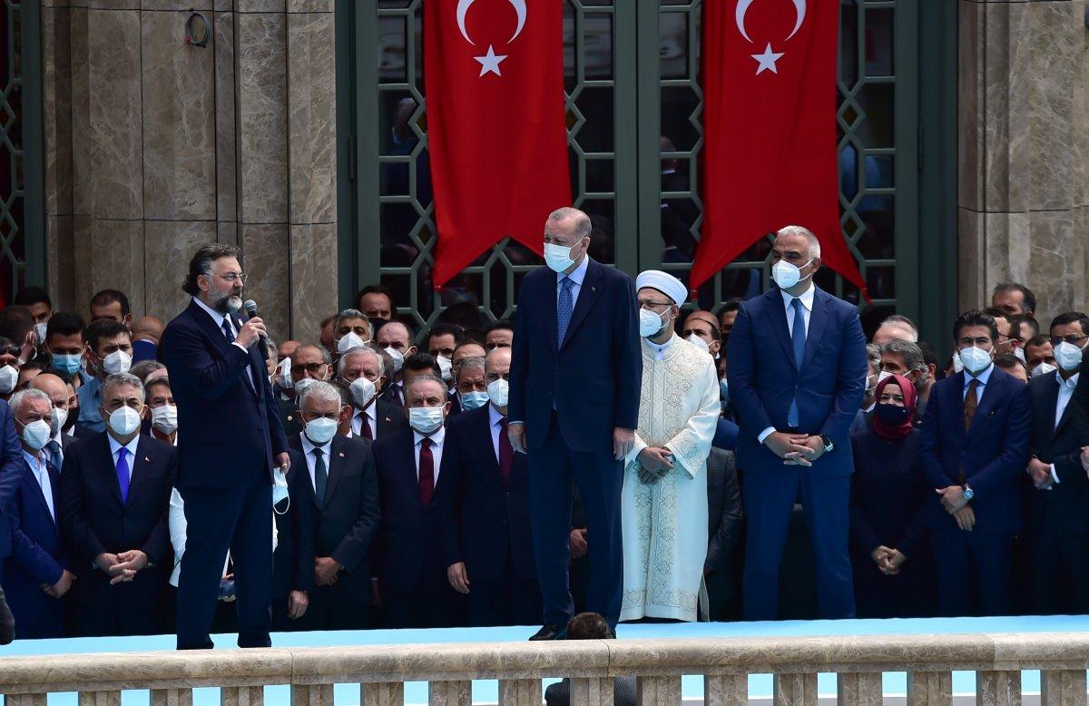 Altan Elmas, Taksim Camii'nin açılışında konuştu