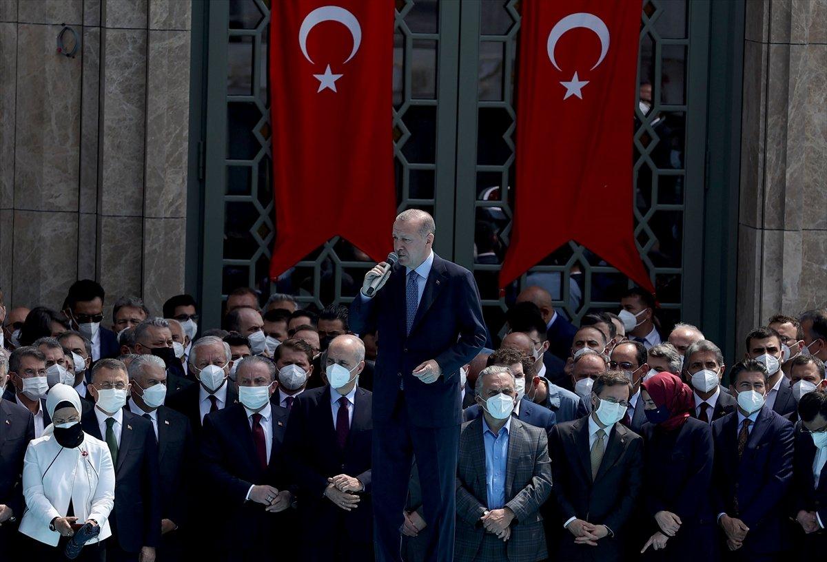 Cumhurbaşkanı Erdoğan'ın Taksim Camii açılışı konuşması