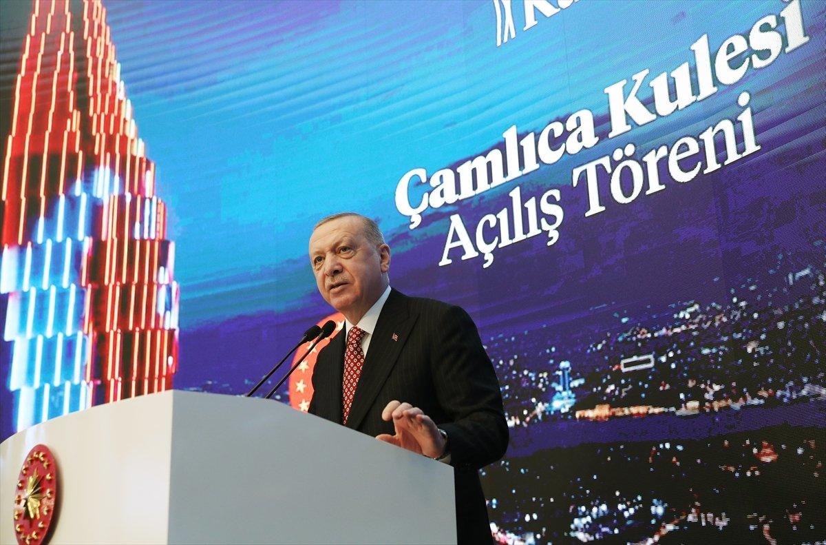Cumhurbaşkanı Erdoğan'ın Çamlıca Kulesi açılış töreni konuşması