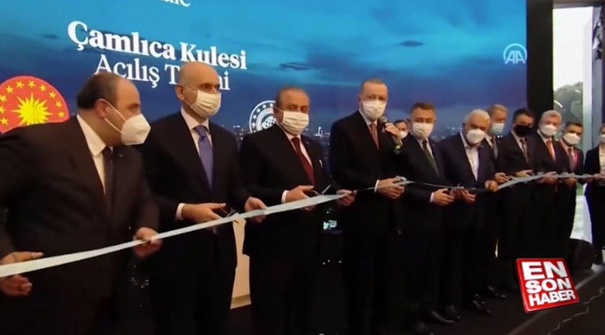 Çamlıca Kulesi'nin açılışında makas yetmedi