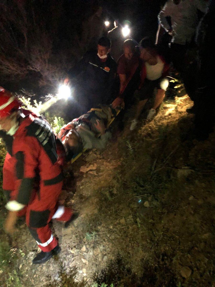 Muğla'da alkol aldıktan sonra uçuruma yuvarlandı