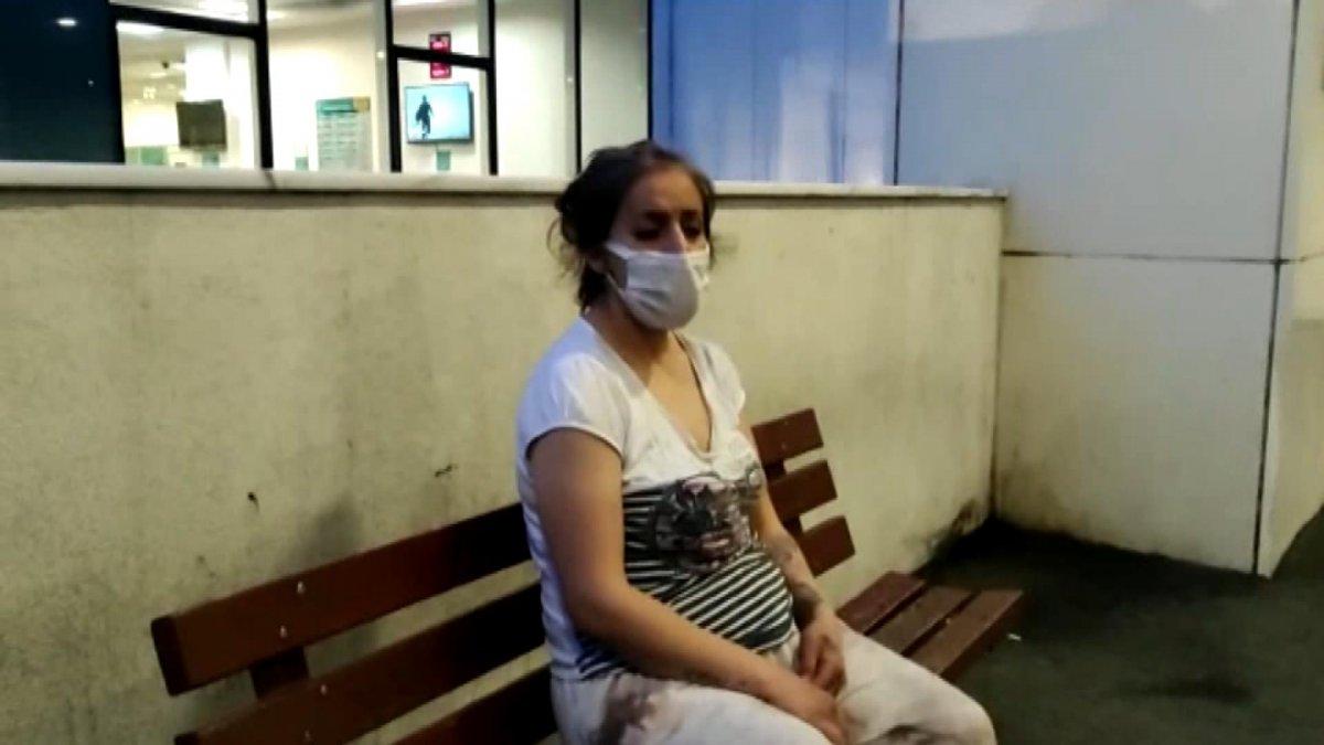 Esenler'de 4 aylık hamile kadın otomobilden yola atıldı