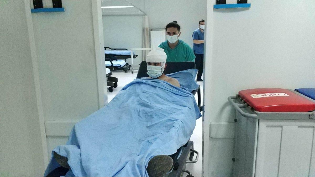 Samsun'da, yanına kaçan kadının ailesi tarafından darbedildi