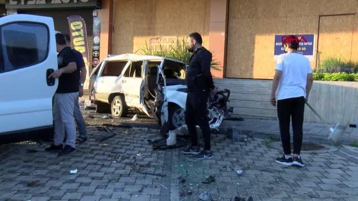 Avcılar'da polis uygulamasından kaçan sürücü kaza yaptı