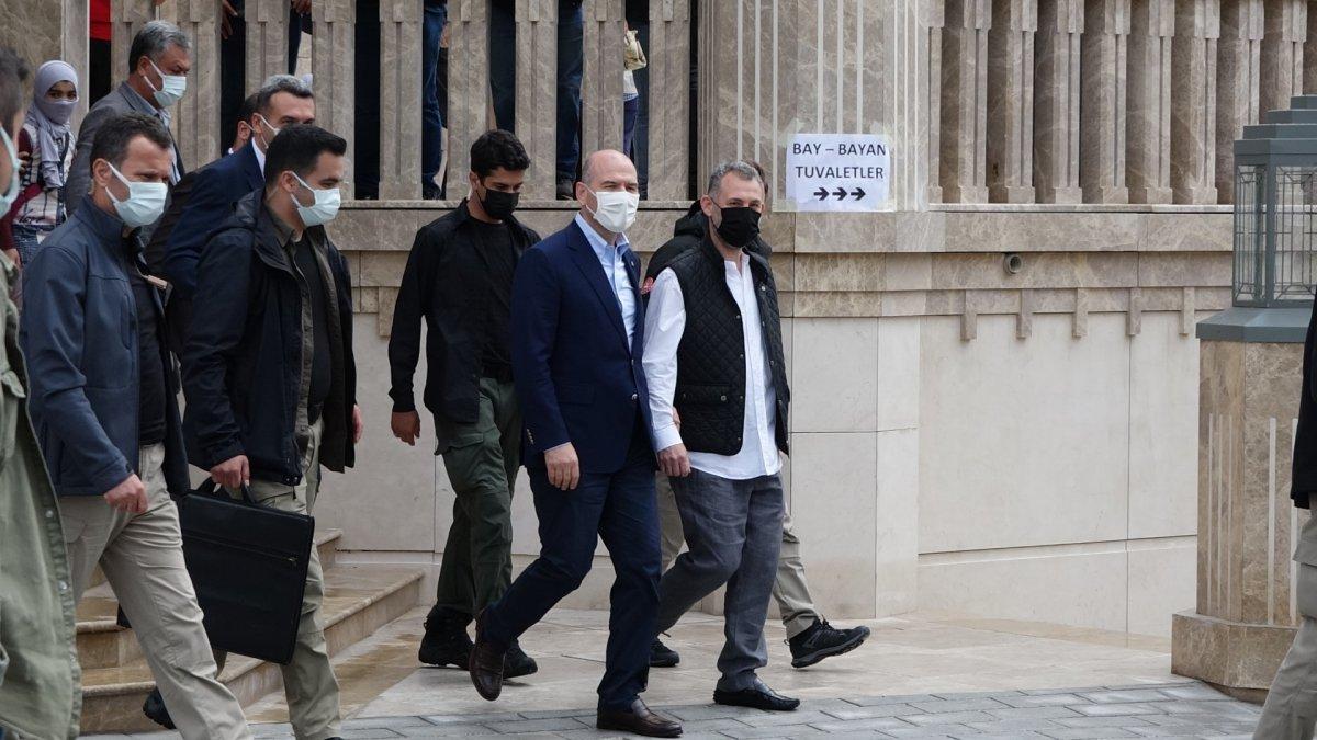 Süleyman Soylu'dan Taksim Camii'ne ziyaret