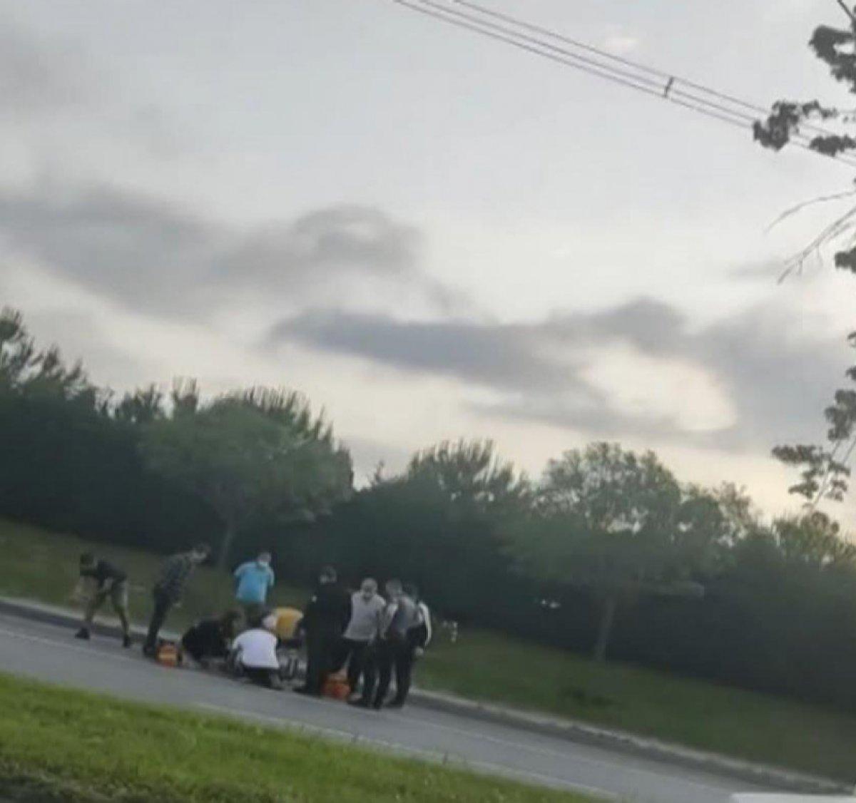 Esenler'de 4 aylık hamile kadın otomobilden yola atıldı