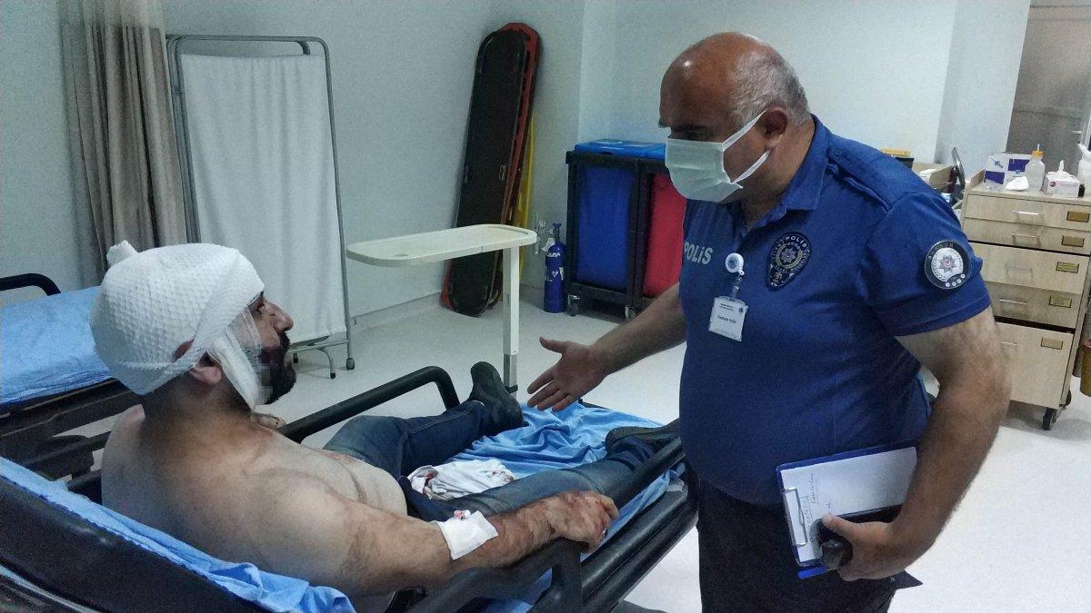 Samsun'da, yanına kaçan kadının ailesi tarafından darbedildi