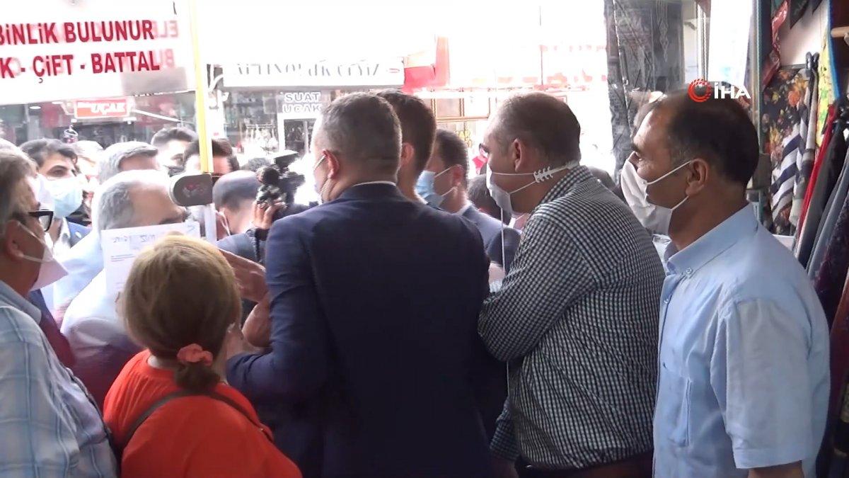 İyi Parti'liler ile muhabir arasında gerginlik