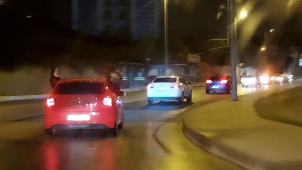 Ümraniye'de kısıtlamaya rağmen asker eğlencesi düzenlendi