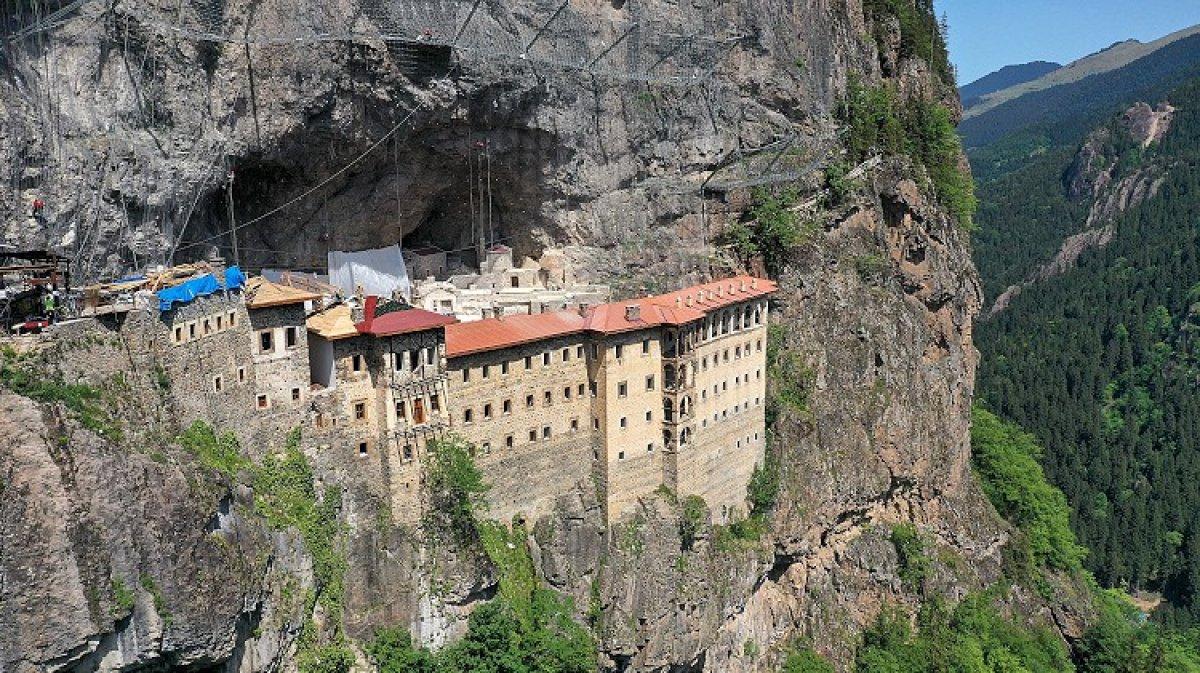 Sümela Manastırı'nda restorasyon çalışmalarında sona gelindi