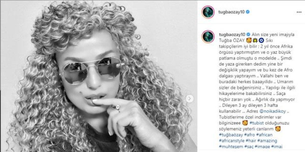 Tuğba Özay'ın yeni imajı