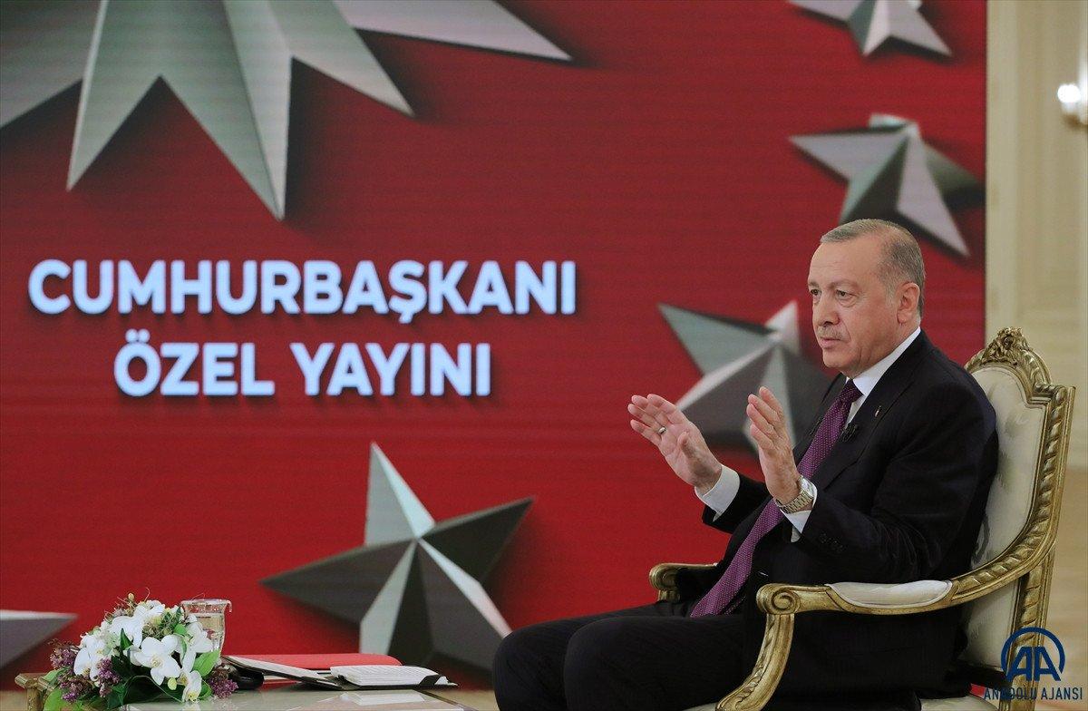 Cumhurbaşkanı Erdoğan'dan canlı yayında açıklamalar