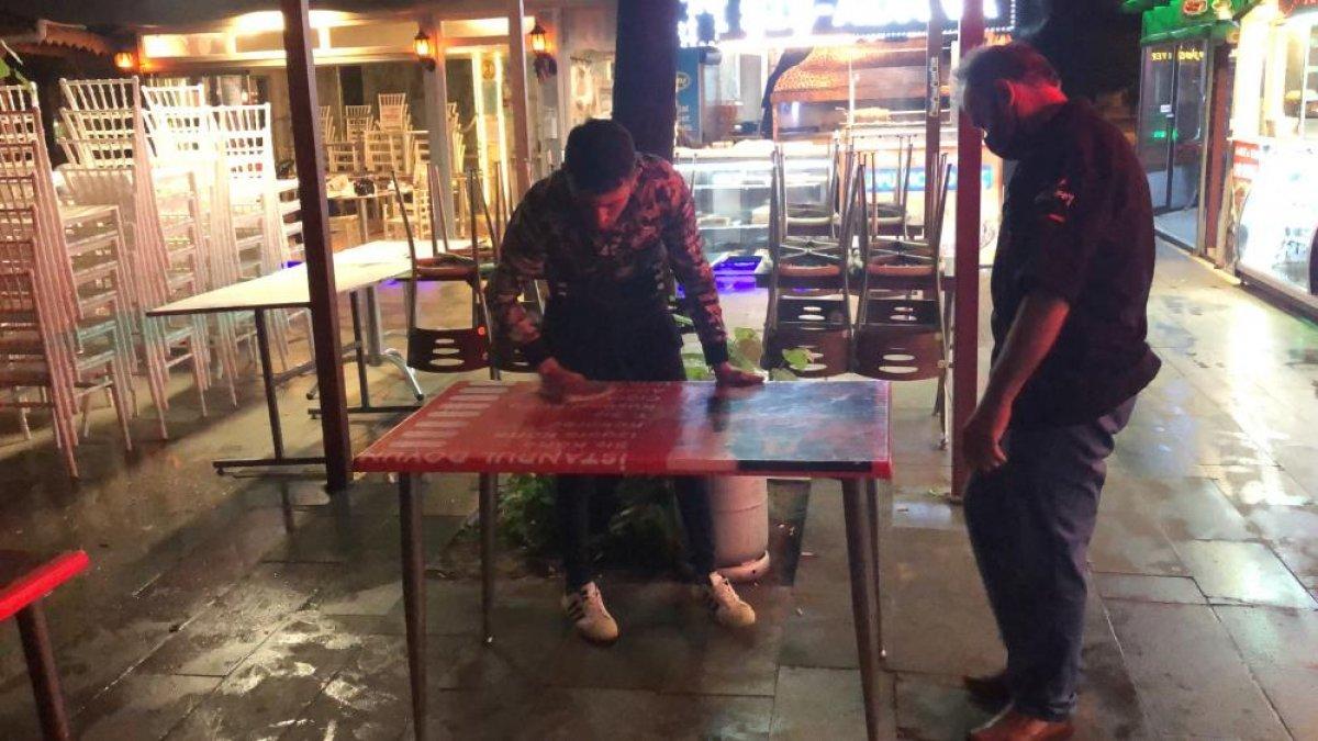Kafe ve restoranlarda kademeli normalleşme temizliği