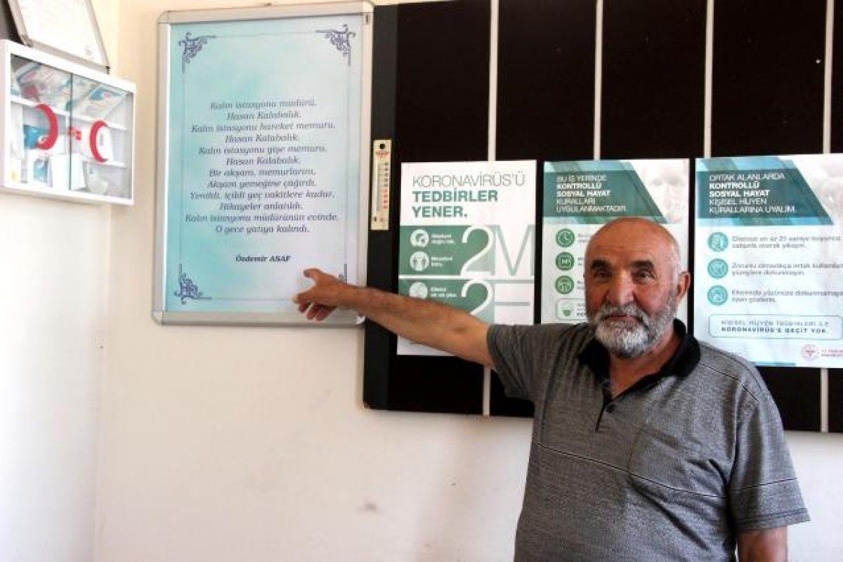 Özdemir Asaf'ın şiirleri tren istasyonun duvarlarını süslüyor