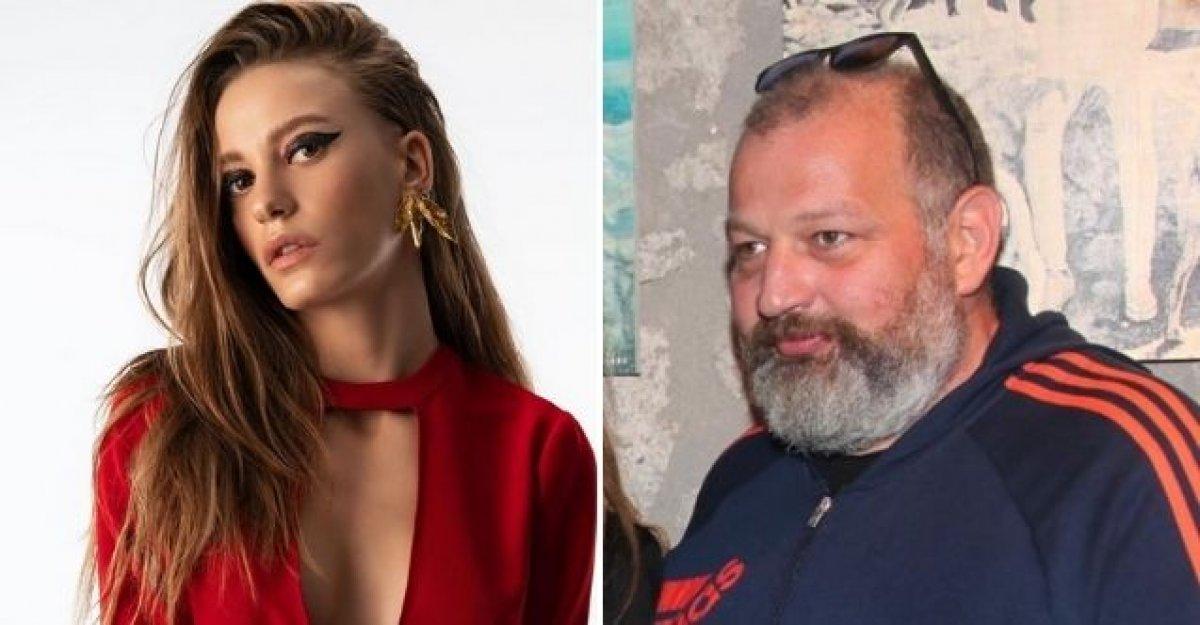 Serenay Sarıkaya tekne bakıyor