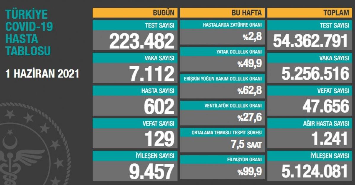 1 Haziran Türkiye'nin koronavirüs tablosu