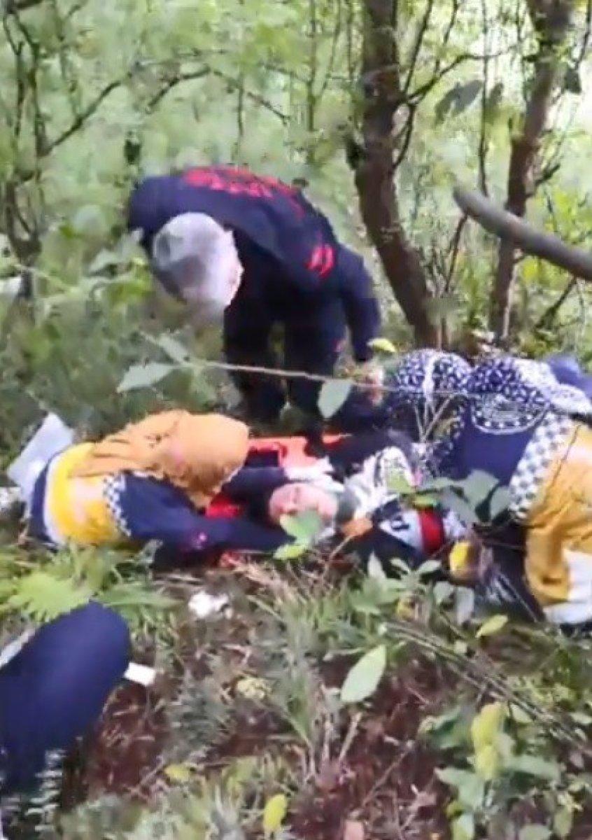 Trabzon’da kalede fotoğraf çekilmek istedi, surlardan düştü