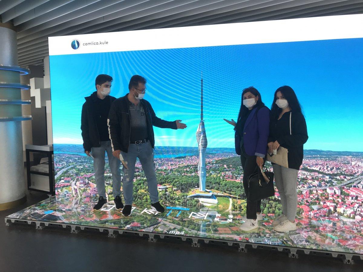 Çamlıca Kulesi ziyaretçilerini ağırlıyor