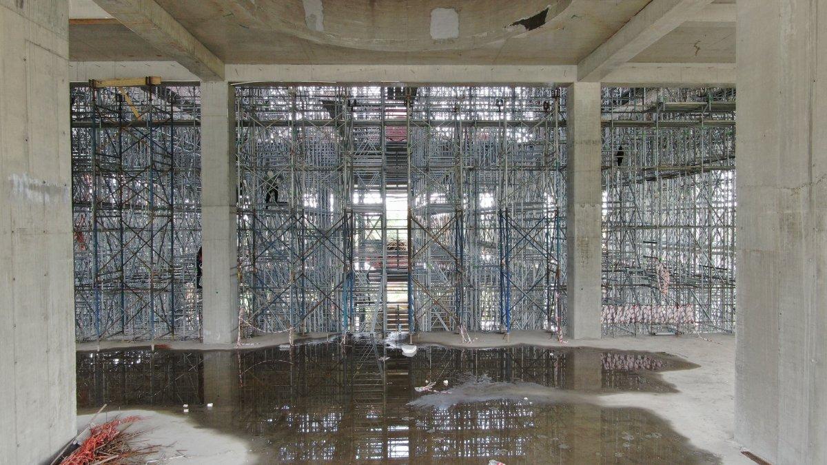 Barbaros Hayrettin Paşa Cami'nin yüzde 75'i tamamlandı