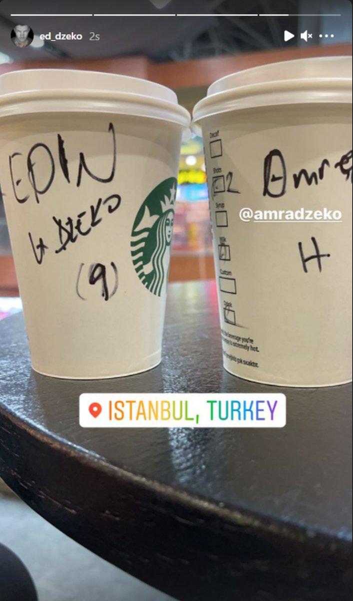 Edin Dzeko İstanbul'da story attı