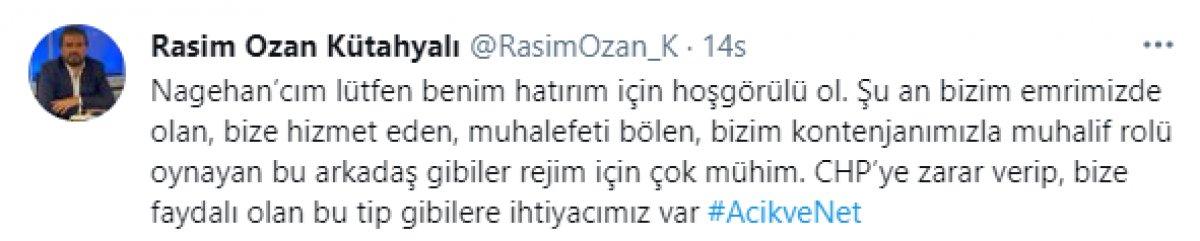 Nagehan Alçı ve Rasim Ozan Kütahyalı sosyal medyada birbirine girdi