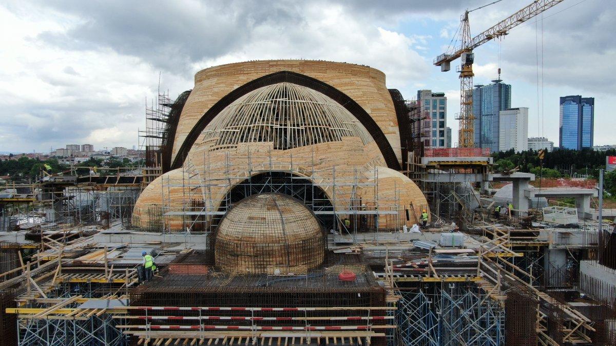 Barbaros Hayrettin Paşa Cami'nin yüzde 75'i tamamlandı