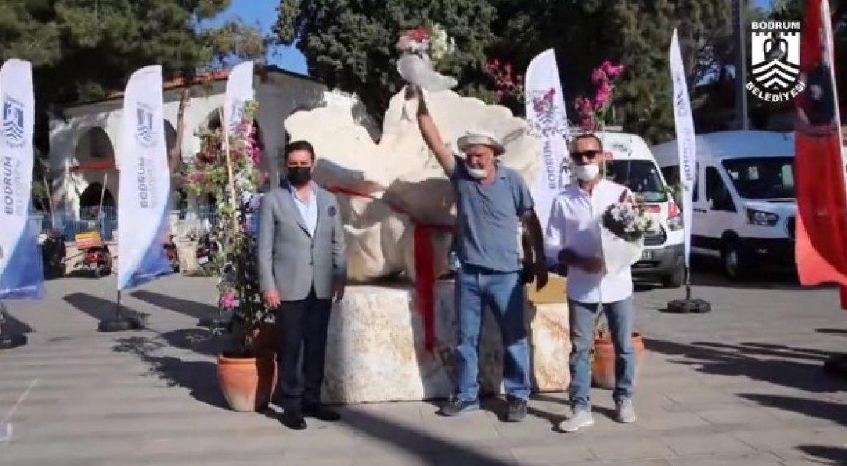 Bodrum Belediyesi'nin heykel açılış töreni
