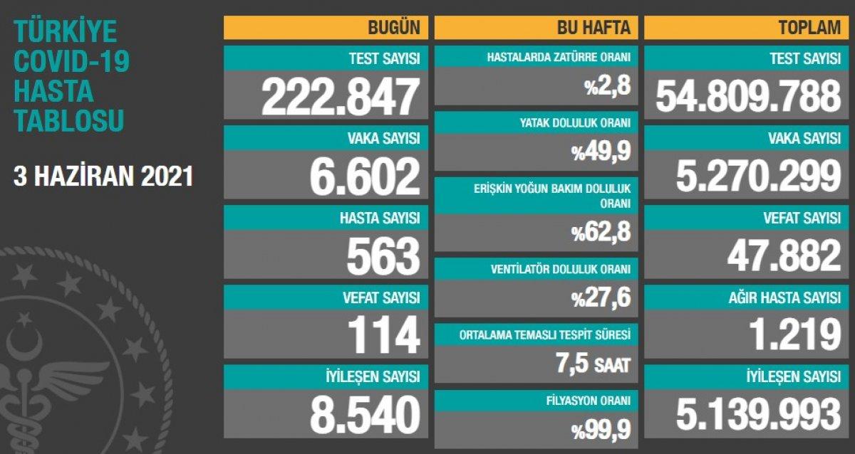 3 Haziran Türkiye'nin koronavirüs tablosu