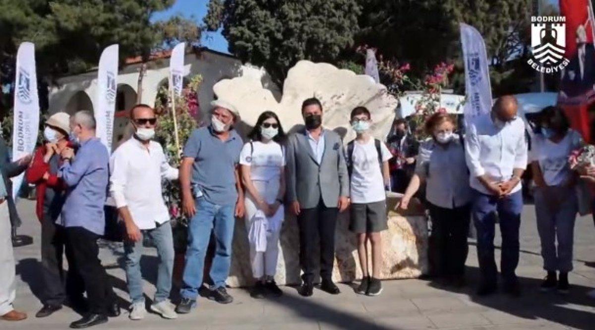 Bodrum Belediyesi'nin heykel açılış töreni