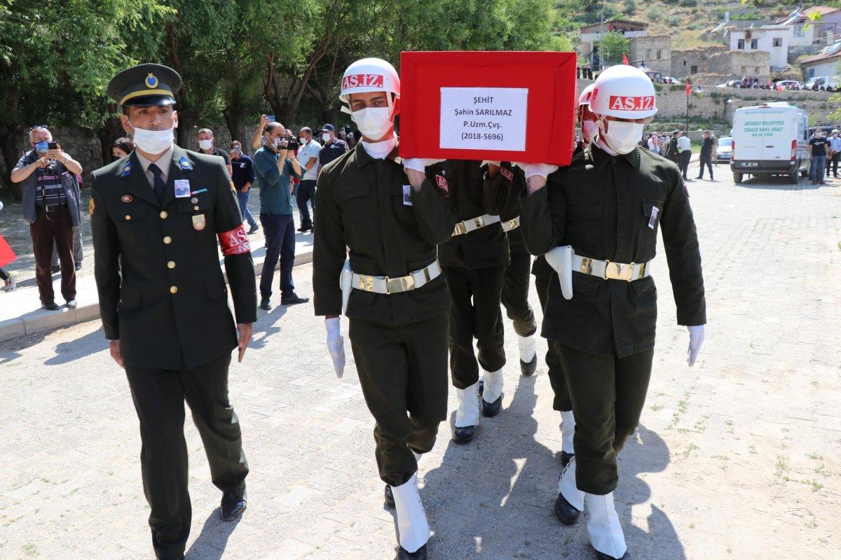 Aksaraylı şehit Şahin Sarılmaz’a veda