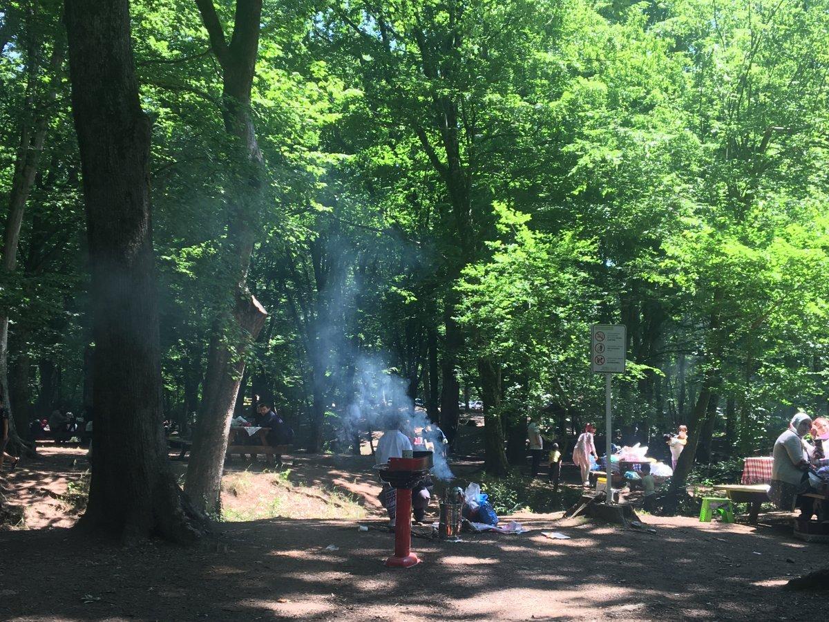 Belgrad Ormanı'nda kısıtlamasız ilk cumartesi yoğunluğu