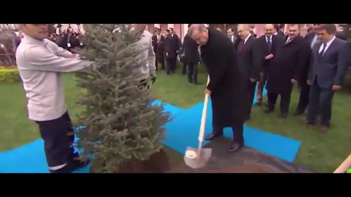 Cumhurbaşkanı Erdoğan Dünya Çevre Günü için Ağaç şiirini seslendirdi