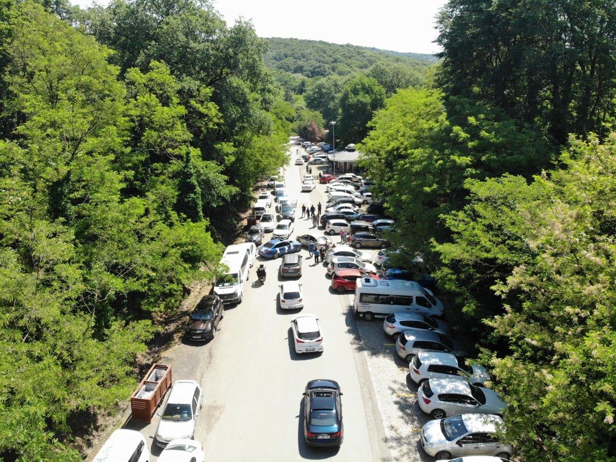 Belgrad Ormanı'nda kısıtlamasız ilk cumartesi yoğunluğu