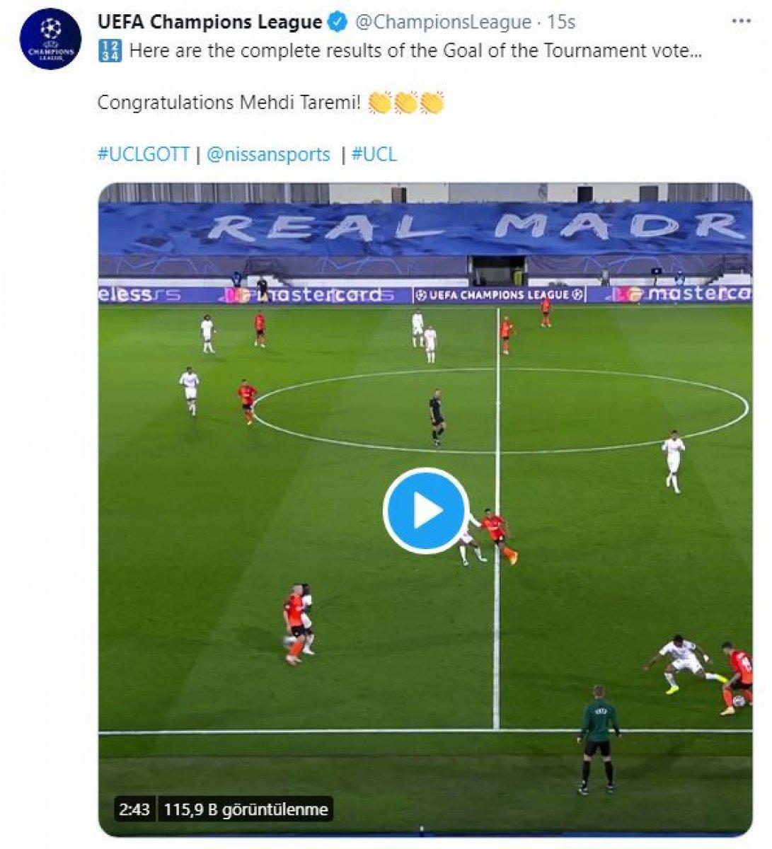 Şampiyonlar Ligi'nde sezonun en iyi golü