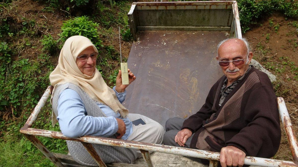 Rizeli çiftin raylı sistemi