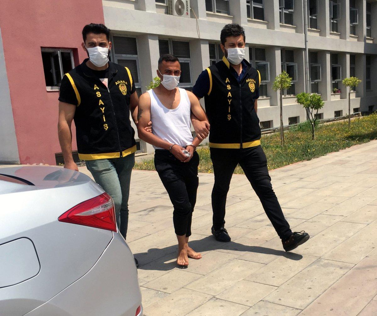 Adana’da polisi görünce kaçan hırsız yakalandı