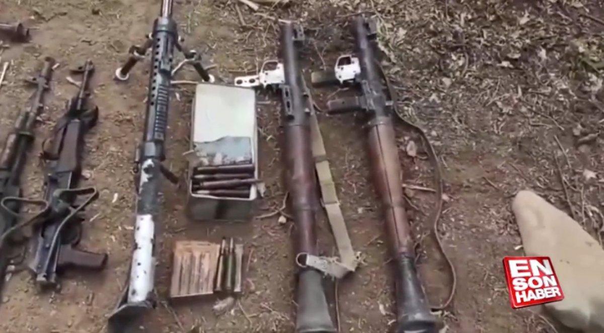 Irak'ta mağarada çok sayıda silah ve mühimmat bulundu