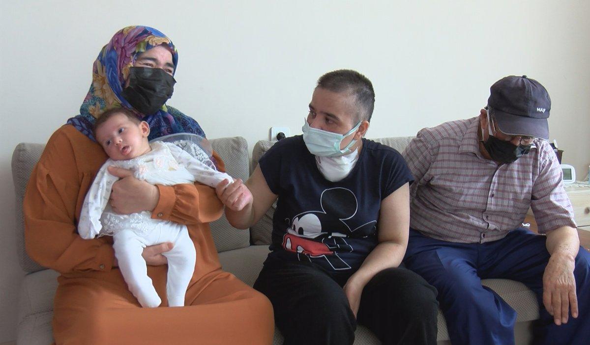 Tekirdağ'da koronadan kurtulan anne, sezaryenle alınan bebeğine kavuştu