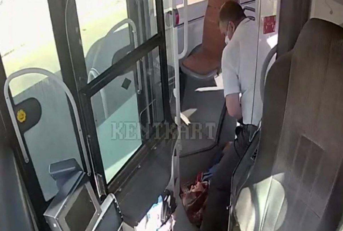 Gaziantep’te fenalaşan yolcuyu otobüs şoförü hastaneye yetiştirdi