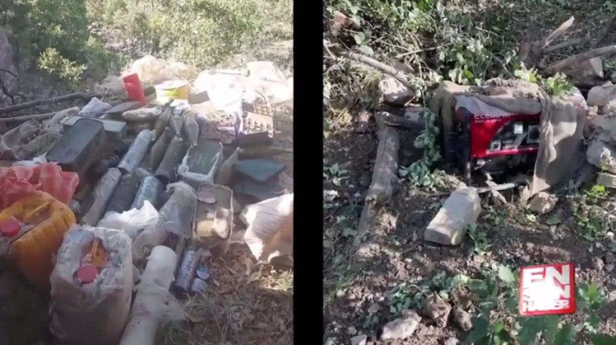 Irak'ta mağarada çok sayıda silah ve mühimmat bulundu