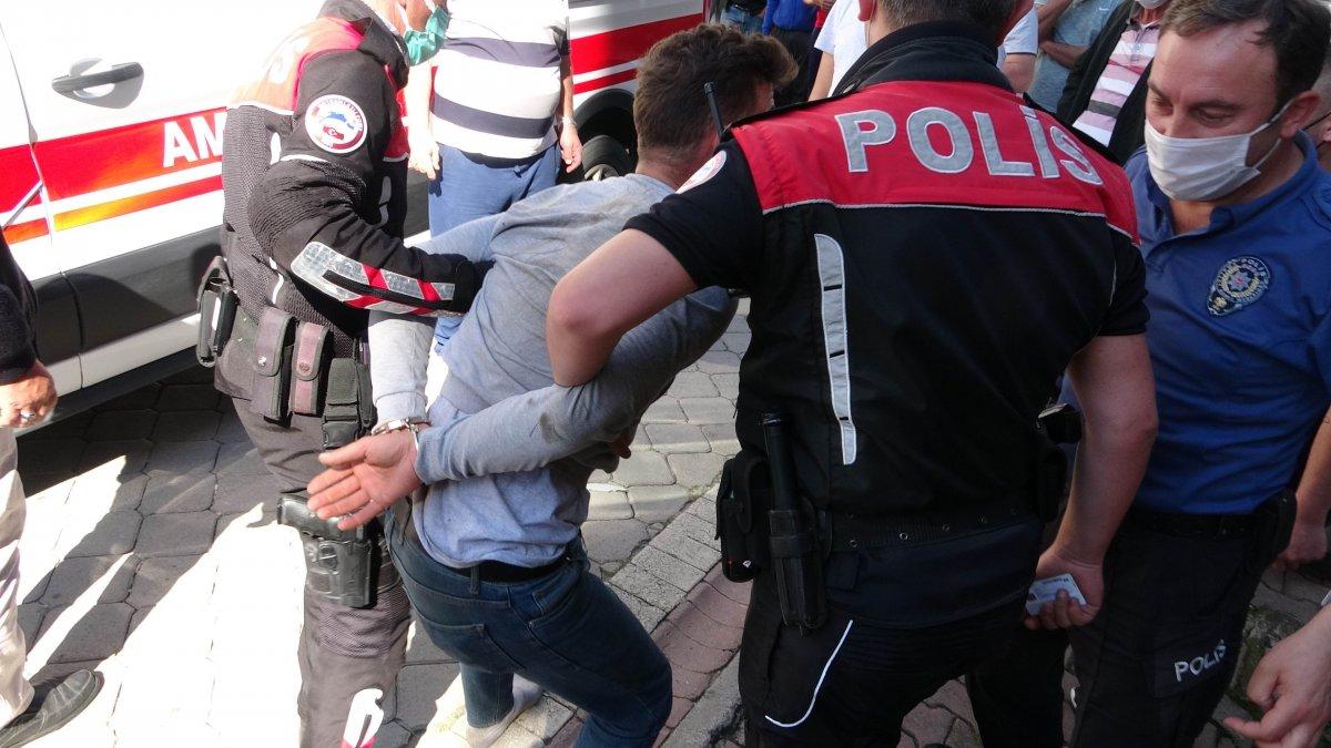 Samsun'da kovalamaca sonunda yakalanan şahıstan pes dedirten savunma