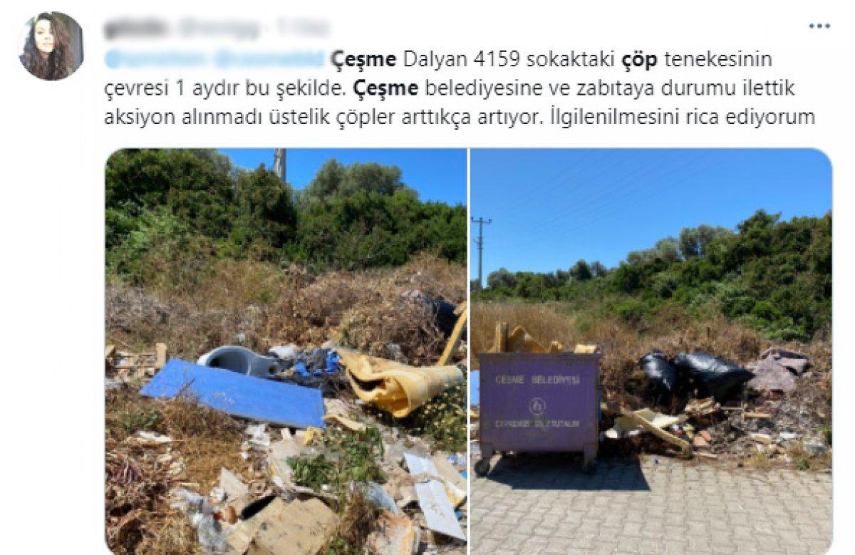 CHP'nin yönetimindeki Çeşme'de 'çöp krizi'