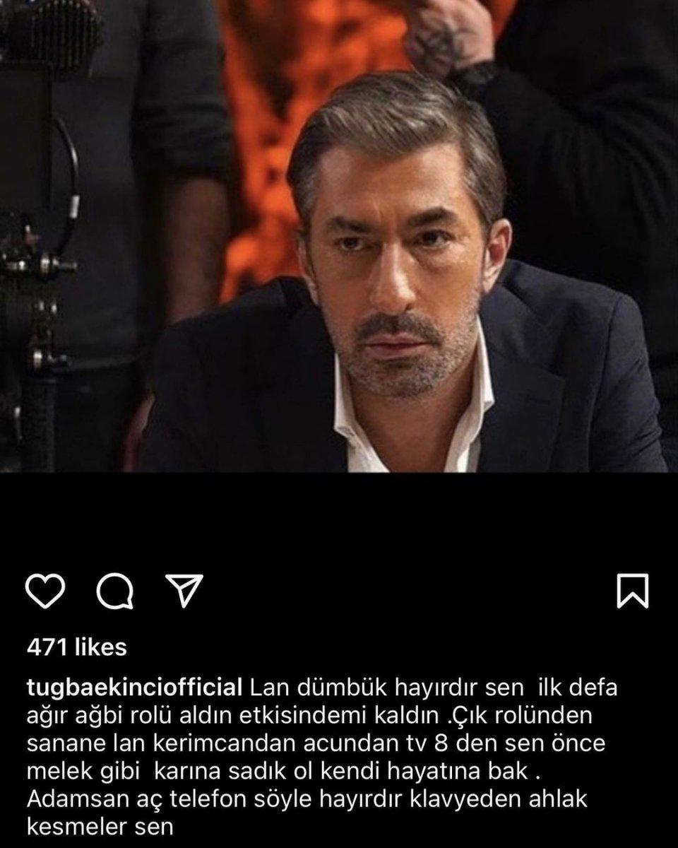 Tuğba Ekinci, Erkan Petekkaya'ya seslendi